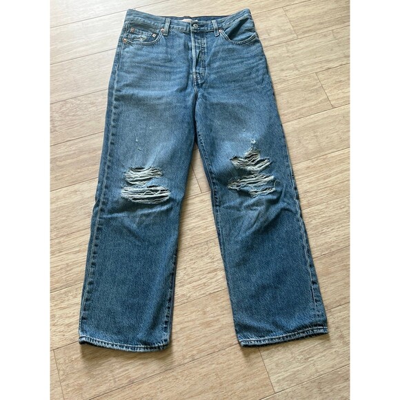 Levi's Premium RIBCAGE STRAIGHT ANKLE WOMEN'S JEANS 29 - Picture 3 of 5